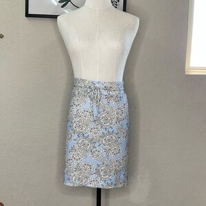 238 - Stylish Blue Floral Women's Skort